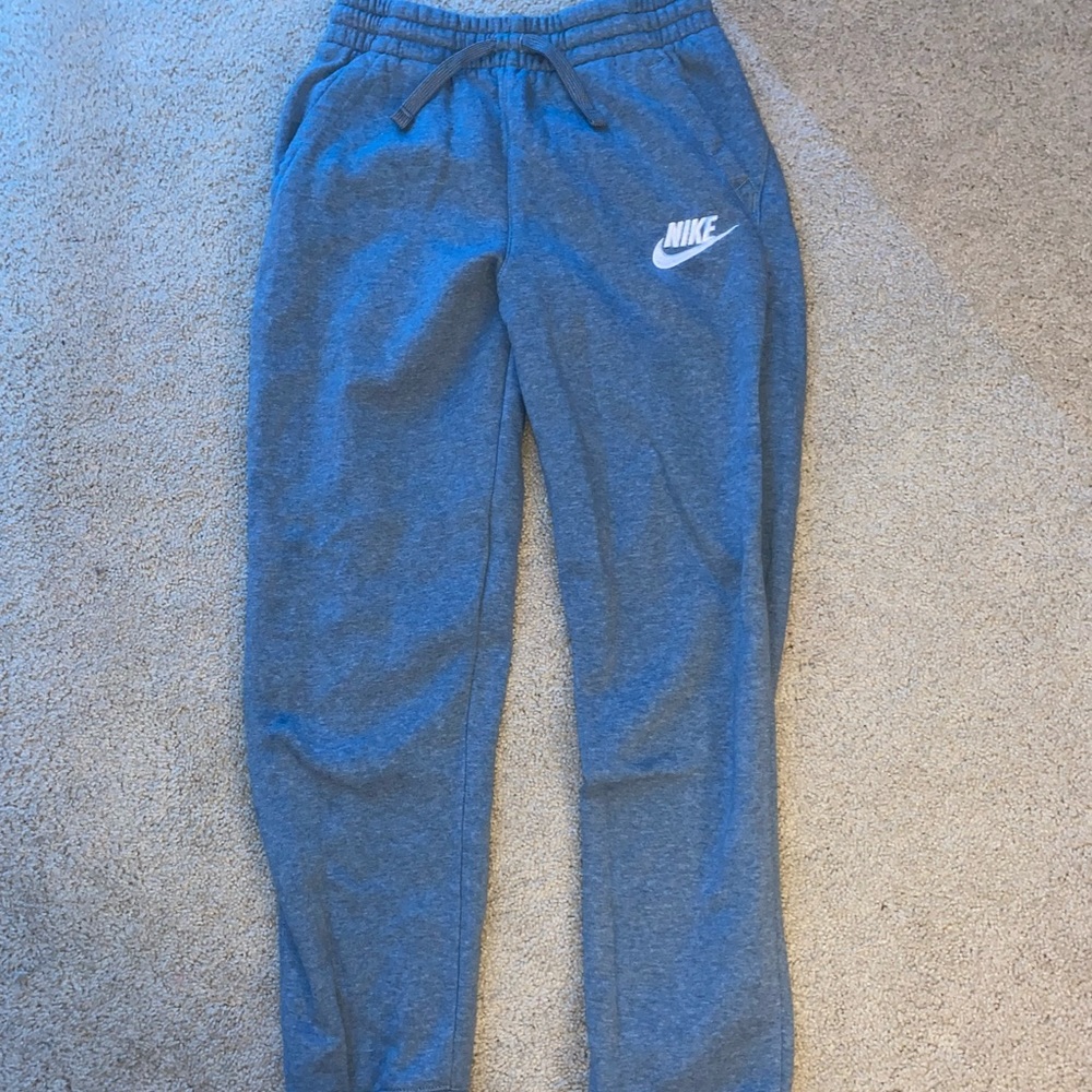 NIKE SWEATS Sweatpants kids XL blue/grey Comfy Lounge